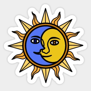 Sun and Moon Sticker